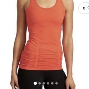 Athleta sz M Fastest Track Orange Racerback Tank Top